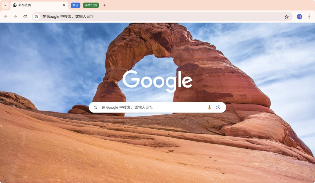 谷歌浏览器Google Chrome界面展示